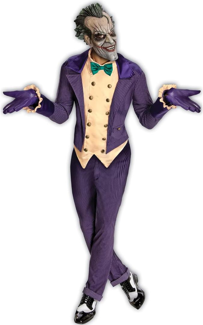 Batman Arkham City Joker Adult Costume (One Size, Multi-colored)