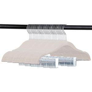 Tosnail 30 Pack Kids Velvet Hangers Children's Clothes Hangers Baby Hangers with Clips - Cream