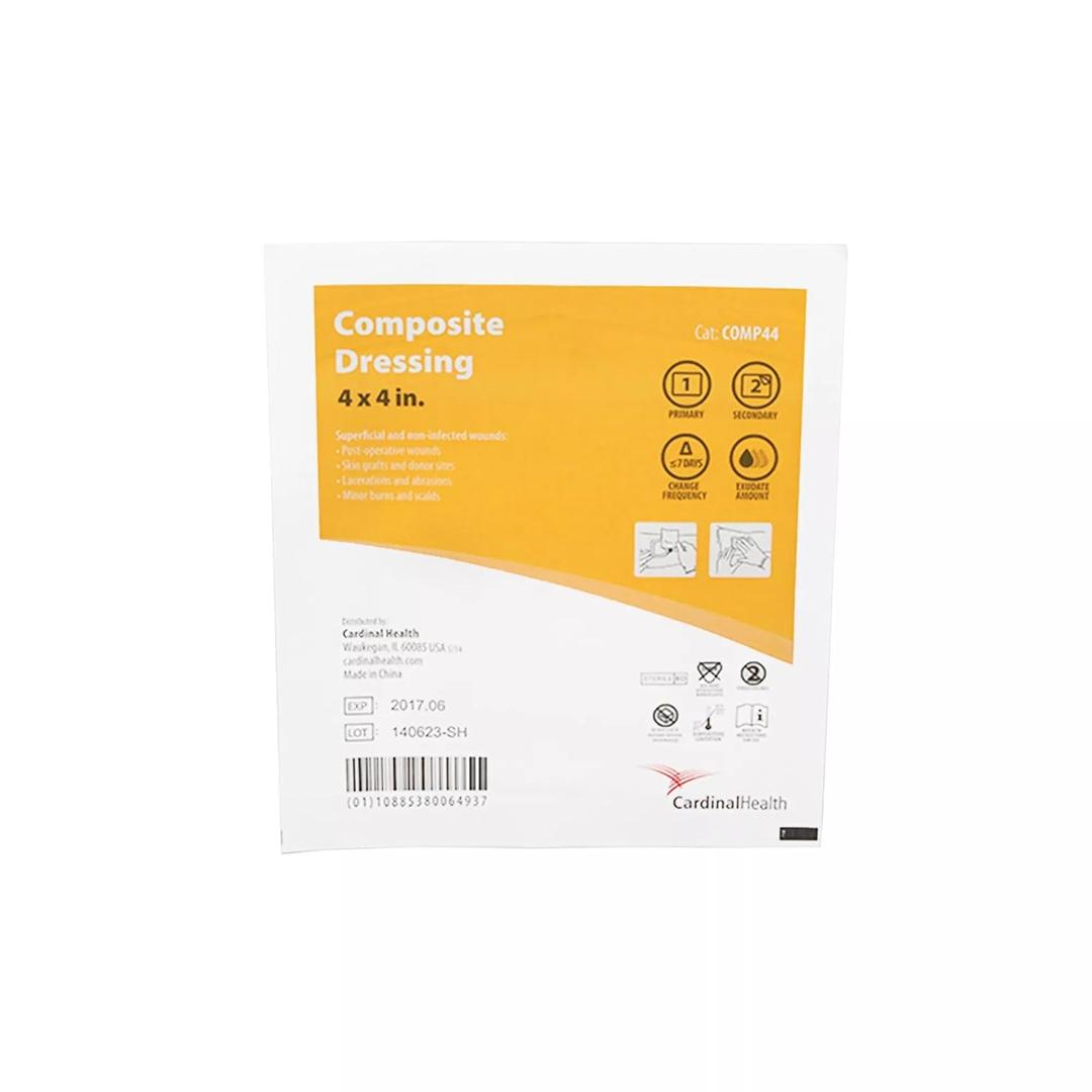 Cardinal Health Absorbent Composite Dressing, 4 x 4IN, Case of 20 Boxes of 10