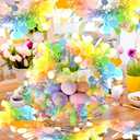 66Ft Easter Tinsel Garland Decorations Colorful Twist Garland for Tree with Gorgeous Bunny Carrot Designs Spring Pastel Hanging Ornaments for Home Indoor Outdoor Parade Floats Party Decor Supplies