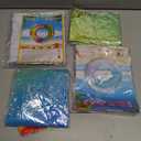 Bennol 4 PCS Swimming Rings with 1 Beach Ball Inflatable Pool Floats for Kids Adults 32.5'' Fruits Pool Floaties Rings Tube Toys for Summer Beach Water Float Party, Swimming Pool, Ocean, Beach Time