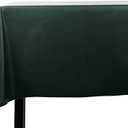 Yourtablecloth Heavy Duty Vinyl Rectangle or Square Tablecloth – 6 Gauge Heavy Duty Tablecloth – Flannel Backed – Wipeable Tablecloth with Vivid Colors & Many Sizes 52 x 90 Hunter Green