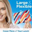 Everlasting Ice Reusable Ice Packs for Lunch Boxes & Coolers (4 Pack) Flexible, Long-Lasting, BPA Free, Versatile Lunch Box Ice Packs for Insulated Bags, Picnic, Travel, and More