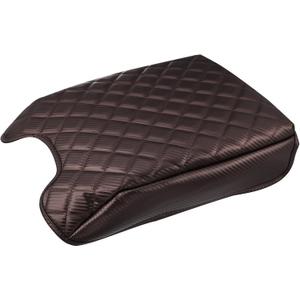 X AUTOHAUX Brown Faux Leather Center Console Cover Pad Armrest Protector Cover Pad Replacement for Ford F150 2015-2020 Deep Brown Stitches