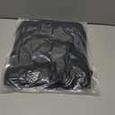 Fisoew Women's Turtleneck Sweatshirts Fleece Drawstring Waist Casual Long Sleeve Pullover Sweater Side Slit Tunic Tops (Black)