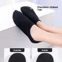 IDEGG No Show Socks Women & Men Low Cut Ankle Short Anti-slid Athletic Running Casual Invisible Liner Socks (Small, D_6 Black)