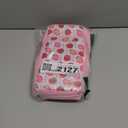 GLDRAM Pink Strawberry Travel Bag for Nintendo Switch/OLED/Lite/2, Cute Carrying Case Portable Sling Shoulder Bag Accessories Bundle for Switch with Game Card Case Holder & 2 Thumb Grip Caps for Girls