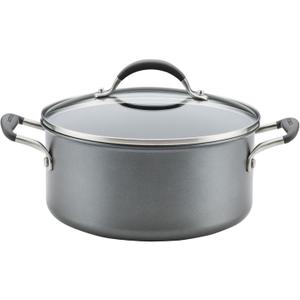 Circulon A1 Series Dishwasher Safe, Induction Ready, Metal Utensil Safe, 5-Quart Dutch Oven with Lid - Graphite
