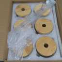 20 Oz Drinking Glasses with Bamboo Lids and Glass Straw - 6 Pcs Glass Cups Beer Ice Coffee Glasses Cute Aesthetic Cup Great for Coffee Bar Accessories Include 2 Cleaning Brushes