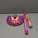 KonHaovF Kids Karaoke Machine with Lights,Microphone with Adjustable Stand Singing Karaoke Machine for Girls Boys (Pink)