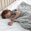 MAXTID Weighted Blanket for Kids 5lbs 36"x48" Cotton Kids Blanket for Boys & Girls Weighted Throw Blanket Children Bedding Gifts for 3 4 5 6 7 8+ Year Old Kid Small Weighted Comfort Blankets (Grey)