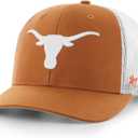 47 NCAA Unisex-Adult Trucker Mesh Adjustable Snapback Hat Cap One Size (Texas Longhorns - Orange)