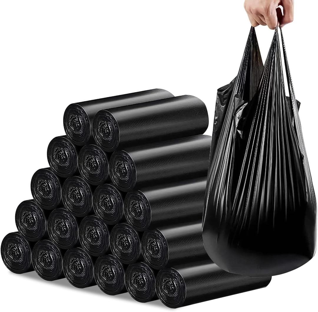 Small Trash Bags, Strong Black Garbage Bags, Unscented Thicken Bin Liner Suitable for Bedroom Home Kitchen 6 Gallon 120 Count