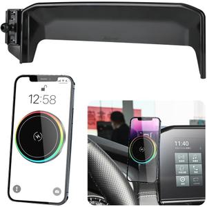 Car Magnetic Phone Mount for Mitsubishi Outlander 2022 2023 2024 （ 9 inch Screen ） Auto Interior Accessories Best Cellphone Holder Fast 15W Wireless Charger Cell Phones Charging Stand