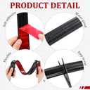 32.8ft x 1.25 Inch Flexible Peel and Stick Molding Trim for Wall, Baseboard, Backsplash, Tile Edge, Chair Rail, Mirror-self Adhesive Moulding Trim for Bathroom Wall Door Floor Window, Black