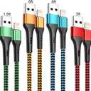 Durcord iPhone Charger 6FT/6/3/1.5, Lightning Cable Fast Charging Cable Nylon Braided Cord Compatible with iPhone 14/13/12/11 Pro Max/XS MAX/XR/XS/X/8/7/Plus/6S/6/SE/5S/iPad