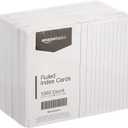 Amazon Basics Ruled Lined Index Cards, 1000 count, 10 Pack of 100, White, 3 in x 5 in