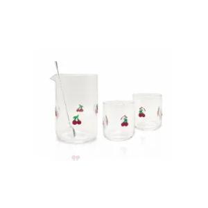 Silver One International Daisy Mixing Glass Coctail Set