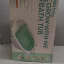 Frida Baby 4-in-1 Grow-with-Me Baby Bathtub, Baby Tub for Newborns to Toddler with Removable Bath Seat & Backrest for Bath Support in Tub