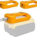 2 Pack USB Charger Adapter for Dewat 20V Battery with USB & Type-C Fast Charging Power Wheel Adapter USB Charger (Adapter Only)