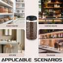 Vacuum Coffee Canister for Coffee Bean Storage, 1.8L/60.9oz Airtight Coffee Storage Container, Glass Manual Vacuum Seal Coffee Container with Scoop for Bean, Ground, Tea