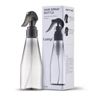 3 x Continuous Spray Bottle for Hair 10oz, Ultra Fine Water Spray Bottles for Cleaning, Plant, Pets (Plastic, 300ml)