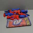 Shooting Toy Set with Hero-Style Target & 2 Cool Air Pump Launcher,Indoor Outdoor Kids Toy,Action Shooting Games,Boys Toys Age 3 4 5 6 7 8 9 10 11 12, Holiday Presents for Boy (Red)