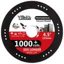 YIJING 4.5" Metal Cutting Diamond Blade Cut Off Wheel for Rebar Sheet Metal Angle Iron Stone