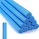 Kathfly 12 Pcs Floating Pool Noodles Foam Tube 1.5 x 35 Inches Floating Foam Tube Round Solid Noodle for Adults Swimming Craft Project (Blue)