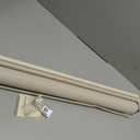 100% Blackout Roller Shades Cordless Blinds for Windows, Free-Stop Blind with Beige Linen Valance Thermal Insulated UV Protection Privacy Window Shades for Bedroom Living Room Oatmeal 35" W x 72" H