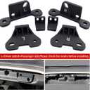 Hard Top Mounting Bracket kit for 2018 2019 2020 2021 2022 2023 2024 Wrangler JL and Gladiator JT, Black Aluminum