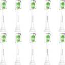 Aoremon Replacement Heads for Philips Sonicare -10 Pack Toothbrush Heads Compatible with Phillips Sonicare W HX6062/65 & All Snap-on Electric Toothbrush Handles, White