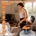 Steam Cleaner for Home & Car, 15s Fast Heat Handheld Steamer for Cleaning, 1.6L Large Tank, 3-Level Steam Control with 16-Piece Accessories Kit for Floors, Couches, Tiles, Grout, Dirt, and Grease