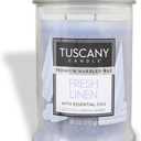 Tuscany Candle Fresh Linen & Amber Scented Candle, 18 oz