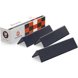 QuliMetal 7635 15.3" Flavorizer Bars for Weber Spirit E210, E220, S210, S215, Spirit 200 & GS4 Spirit II E210, Spirit II E220 with Front Control, 16GA Porcelain Steel Grill Heat Plates