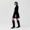 Modatope Knee High Boots Women Kitten Heels Tall Boots Pointed Toe Long Boot for Women, 9.5