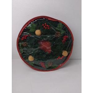 24 Inch Prelit Artificial Christmas Wreath with Lights,Lighted Xmas Wreaths for Front Door with 60 LED Battery Operated 8 Modes Remote Control Timer,Indoor Outdoor Wall Christmas Decorations