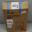 18 inch Panoramic Window with 1500W/1650W Electric Wood Fireplace Flame Effect, 4-in-1 Independent Indoor Space Heater. Full arc 3D Panoramic Flame Effect with 3S Fast Heating