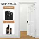 HBL' 2 Pack Hidden Door Hinges, Ultra-Thin Adjustable Concealed Hinges for Secret Doors, Pantries & Closets, Heavy Duty Invisible Design