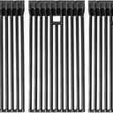Grill Grates for Broilmaster P3 D3 G3 T3 S3 U3 Heavy Duty Cast Iron Cooking Grid Replacement Parts for Broilmaster Grill, 3 Pack