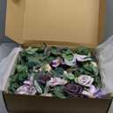 Ling's moment Artificial Rose Flower Runner Rustic Flower Garland Floral Arrangements Wedding Ceremony Backdrop Arch Flowers Table Centerpieces Decorations (5FT Long, Lilac)