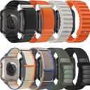 8 Pack Compatible with Apple Watch Ultra 3/2 Band 49mm 46mm 45mm 44mm 42mm Men Women,Breathable Trail Loop+Alpine Loop+Ocean +Nylon Sport Loop for iWatch Ultra 3/2/1 Series 11/10/9/8/7/6/5/4/3/SE3 2 1