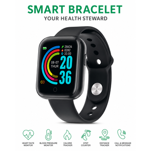RoHS Brand Smart Watch Black Smart Bracelet Exercise, Heart