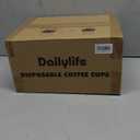 DAILYLIFE 16oz Disposable Coffee Cups with Lids & Sleeves-100 Pack, To Go Coffee Cups, Bulk Thickened Paper Cups for Hot Drinks, Leak Proof & DIY Customizable for Home, Office, Parties and Stores