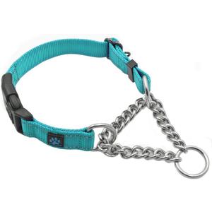 Max and Neo Stainless Steel Chain Martingale Collar - We Donate a Collar to a Dog Rescue for Every Collar Sold (Medium)