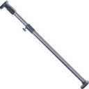 BAOYOUNI Adjustable Shower Curtain Rod Closet Wardrobe Tension Rail Window Curtain Hanging Bar 25.4mm Diameter for Bathroom Kitchen Balcony (Grey, 16-23 Inches)