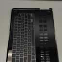 KEROM Compatible with Crocodile MacBook Air 15 inch Case 2025 2024 2023 M4 M3 M2 A3241 A3114 A2941, Crocodile Skin Alligator Skin PU Leather Hardshell & Keyboard Cover for Mac Air 15 inch Case, Black