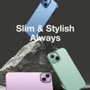 TORRAS Slim Fit Designed for iPhone 15 Case, [Ultra Thin as No Case on][Velvety Touch] Sturdy Protective Cover with Anti-Scratch Hard Plastic Super Slim Phone Case for iPhone 15 (6.1"), Black