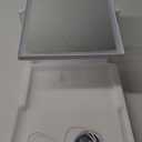 HIEEY Lighted Makeup Mirror, Hollywood Vanity Mirror with Lights, Three Color Lighting Modes, and 5X Magnification Mirror, Smart Touch Control, 360Rotation (17.3in,White,Gift Box)