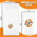 2Pcs Fall Hand Towels Autumn Pumpkin Wreath Embroidered Cotton Bathroom Towel Absorbent Decorative Bath Towel for Thanksgiving Hand Drying Cleaning Cooking, 29.5 x 13.7 Inch